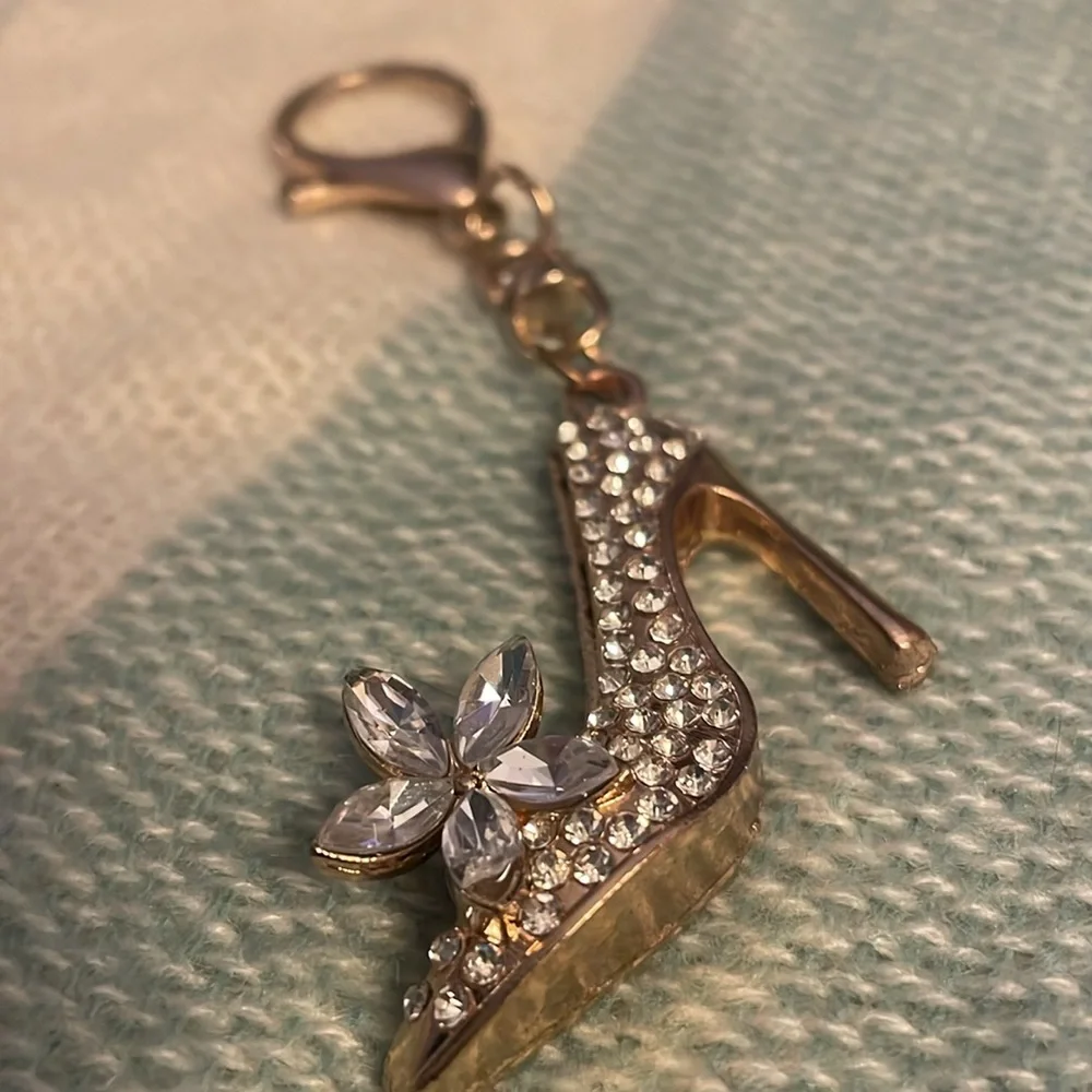 Rhinestone Shoe Key Ring